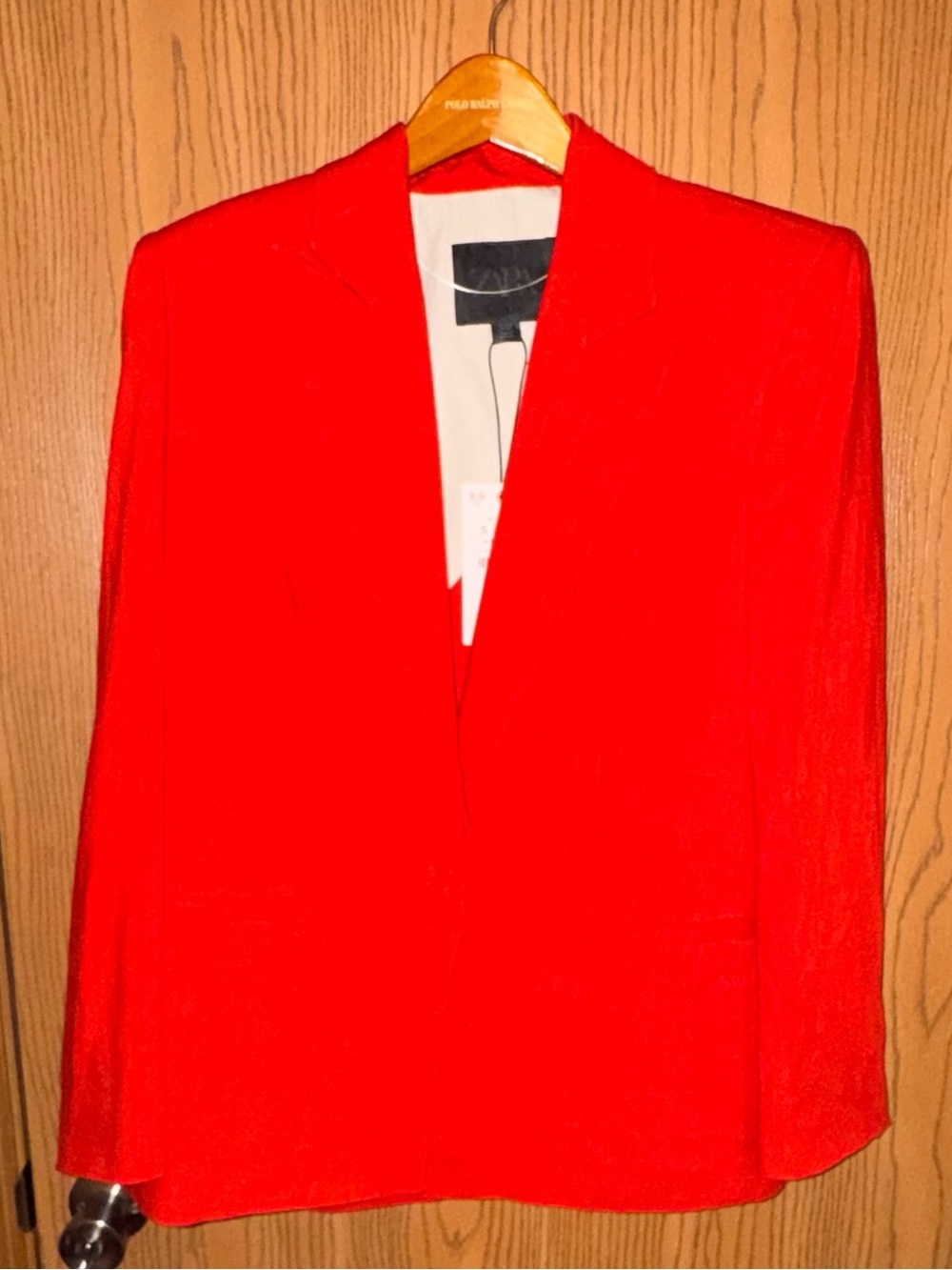 Zara Red Blazer Jacket